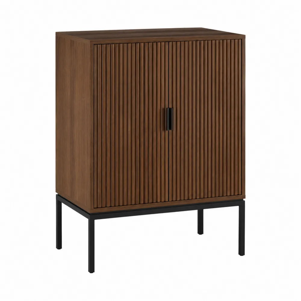 Szafka z drzwiami MDF i stalową podstawą 80 cm