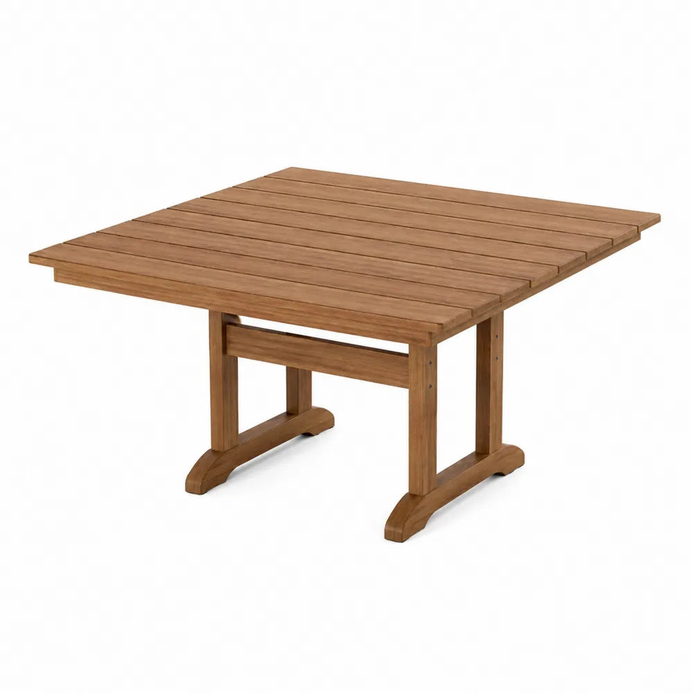 Stół ogrodowy teakowy kwadratowy 120 cm brązowy