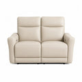 Sofa dwuosobowa skórzana beżowa 150cm
